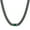 03.Black, variant on Green Diamond Cuban Link Choker Necklaces for Women/Men,Stainless Steel Customized Birthstone Chain Necklaces Jan - Dec 12 Months for Her Birthday Christmas Jewelry Gift(Box)