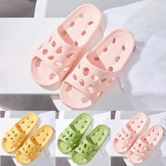 XINPING Slides Slippers for Women and Men Comfortable Shower Lightweight Portable Non Quick Drying EVA Summer Footwear
