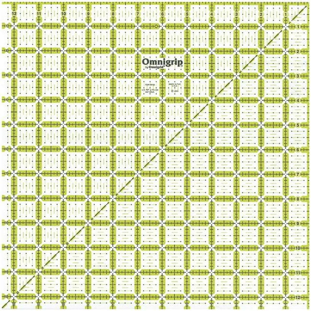 Omnigrip par Règle de Courtepointes Antidérapantes Omnigrid - 12,5 x 12,5 Po.
