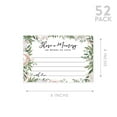 thumbnail image 5 of Koyal Wholesale Share a Memory Cards, Greenery wit Peach Florals Cards for Wedding, Memories, 4" x 6", 52-Pk, 5 of 5