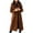 Brown, variant on Lindreshi Jackets for Women Casual Fall Fashion Woman Long Sleeve Open Front Loose Outerwear Solid Blouse Coat Tops Button Pockets Blouse Coat