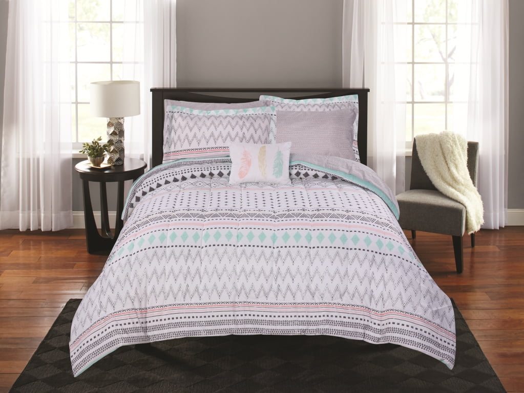 Mainstays Aztec Stripe Bed In A Bag Coordinating Bedding Set Mainstays Aztec Stripe Bed In A Bag Coordinating Bedding Set Com