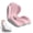 Pink-a, variant on L-shaped Ergonomic Seat Cushion with Lumbar Support, Tailbone Pain Relief Cushion for Car and Truck Drivers