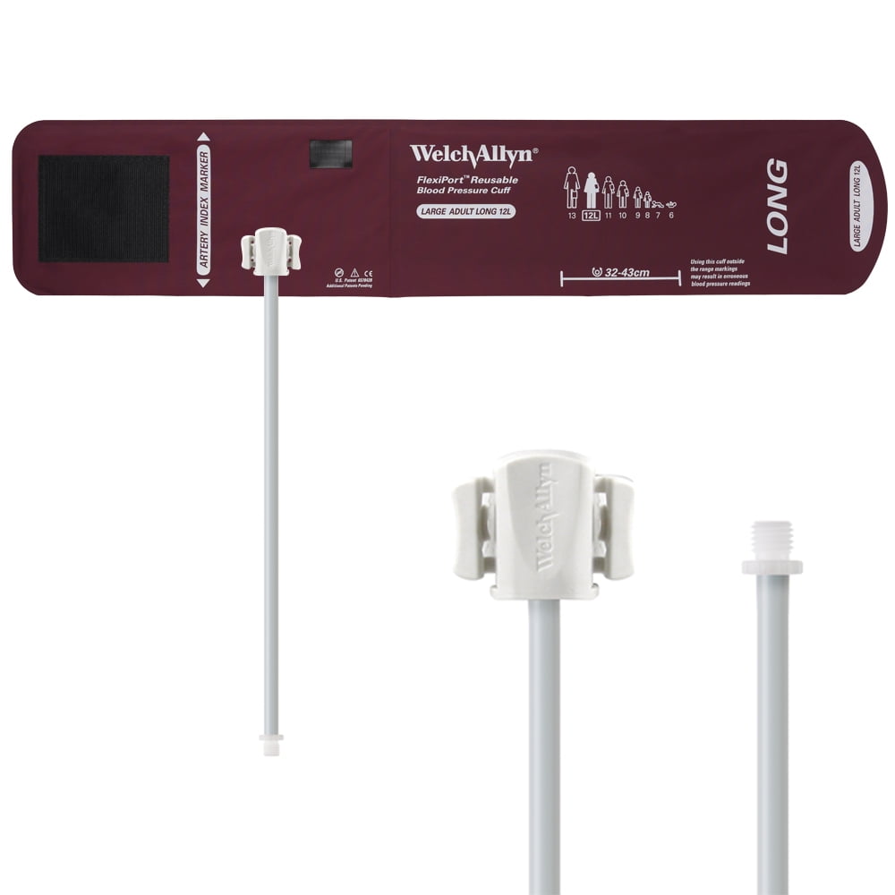 Cuff,  1 Tube Bladder Flexiport Large Adult Long Arm Size 12 L Nylon - 1 Count