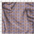 thumbnail image 4 of Soimoi Tissu Georgette Poly Bleu Rayé & Imprimé Chien au Mètre 42 Pouces de Large, 4 of 5