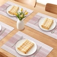 thumbnail image 2 of REGALWOVEN Rectangle Placemats Set of 6 Plastic Placemats for Kitchen Dining Washable Heat Resistant Table Placemats Wipeable Table Mat Orange 17.7x11.8inch, 2 of 6