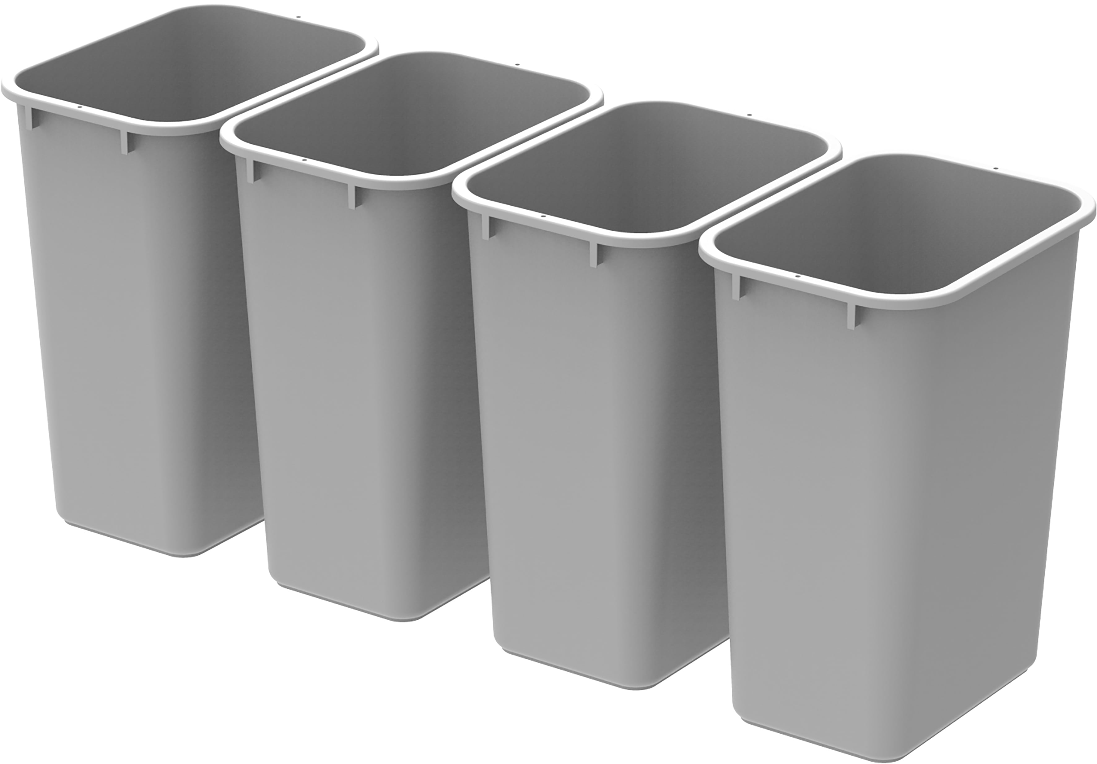 Dark Grey PVC Kitchen Waste Bin Pull Out Basket, Size: 345 mm X 475 mm X  440 mm