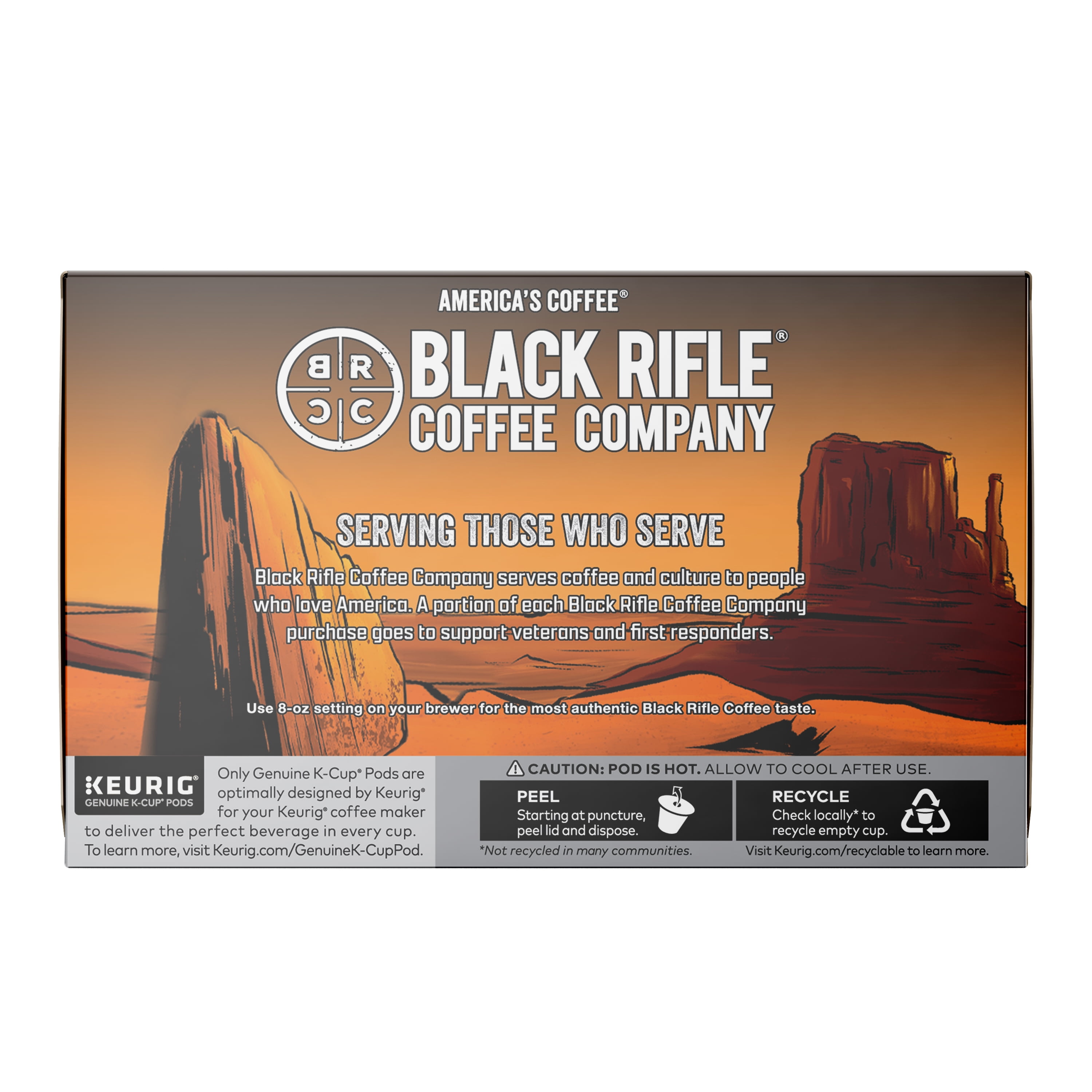 Black Rifle Coffee Company Salty Caramel Latte Keurig K-Cup Pods, Medium Roast, 12 Ct