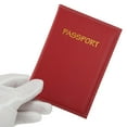 thumbnail image 3 of Unique Bargains 1 Pc Passport Holder Lightweight Passport Sleeve Red, 3 of 5