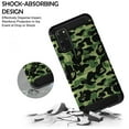 thumbnail image 2 of Samsung Galaxy S20 Plus 6.7" 2020 SM-G985 SM-G985F SM-G985F/DS Heavy Duty Military Print Belt Clip Rugged Cover - Military Moss(with Holster), 2 of 5
