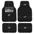 thumbnail image 3 of FH Group Doe 16 4-Piece Faux Rabbit Fur, Universal Fit Black Car Floor Mats with Air Freshener, 3 of 8