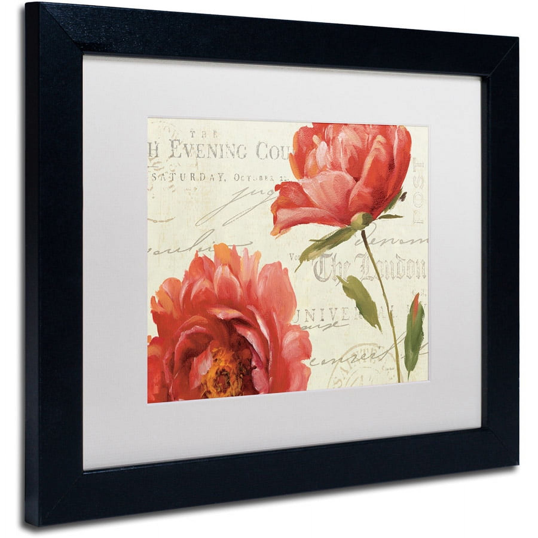 Trademark Fine Art "My Own Words VII" Canvas Art by Lisa Audit, White Matte, Black Frame