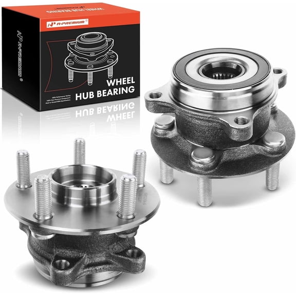 A-Premium 2 x Front Wheel Bearing and Hub Assembly with 5-Lug Compatible with Toyota Prius 2010-2015, Prius Plug-in 2013-2015, Lexus CT200h 2011-2017