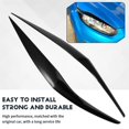 thumbnail image 5 of Front Headlight Cover Head Light Lamp Eyelid Eyebrow Trim ABS for Ford Fiesta MK6.5 2013-2017 Bright, 5 of 5