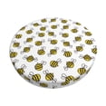 thumbnail image 6 of Uemuo Cute Little Bee Pattern Round Bar Stool Seat Covers Washable Stool Cushion Slipcover Elastic Bar Chair Covers-13 inch, 6 of 7