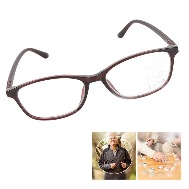 Lunettes de Lecture Multifocus pour Hommes et Femmes Améliorent la Vision Confortables Légères avec Étui de Rangement Transparent, Verres Progressifs pour Vision de Près et Intermédiaire, Préviennent la Fatigue Oculaire