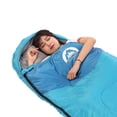 thumbnail image 4 of Saco de dormir SWTMERRY 3 Seasons impermeable para acampar, azul, 4 of 7