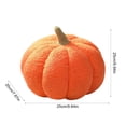 thumbnail image 3 of Yhmxh Soft Fluffy Pumpkin Throw Pillow, 3D Plush Sherpa Stuffed Pumpkin Cushion Decor, Cute Autumn Harvest Pumpkin Shaped Plush Toy for Sofa Couch Bed Farmhouse Thanksgiving Halloween Party Decor, 3 of 6