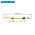 thumbnail image 2 of Uxcell 200mm 8 Inch Hand Wrist Strap Lanyards, 10 Pcs Nylon Adjustable Wristlet String Cord, Yellow, 2 of 6