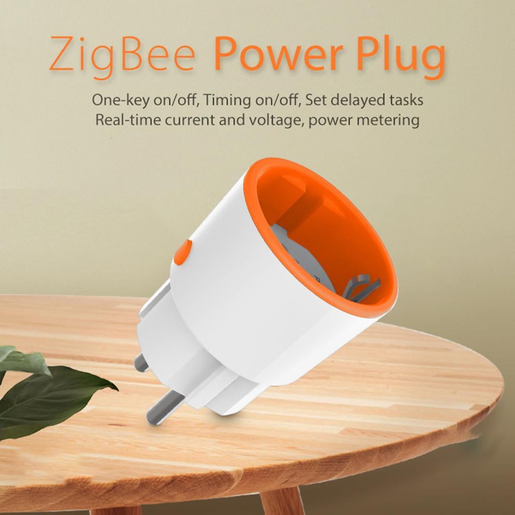 For Tuya ZigBee 3.0Smart Power Plug 16A Wireless Voice Remote Socke Control C8I1