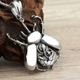 thumbnail image 3 of Mechanical Scarab Necklace Stainless Steel Steampunk Beetle Pendant Unisex Fantasy Forge Jewelry, 3 of 7