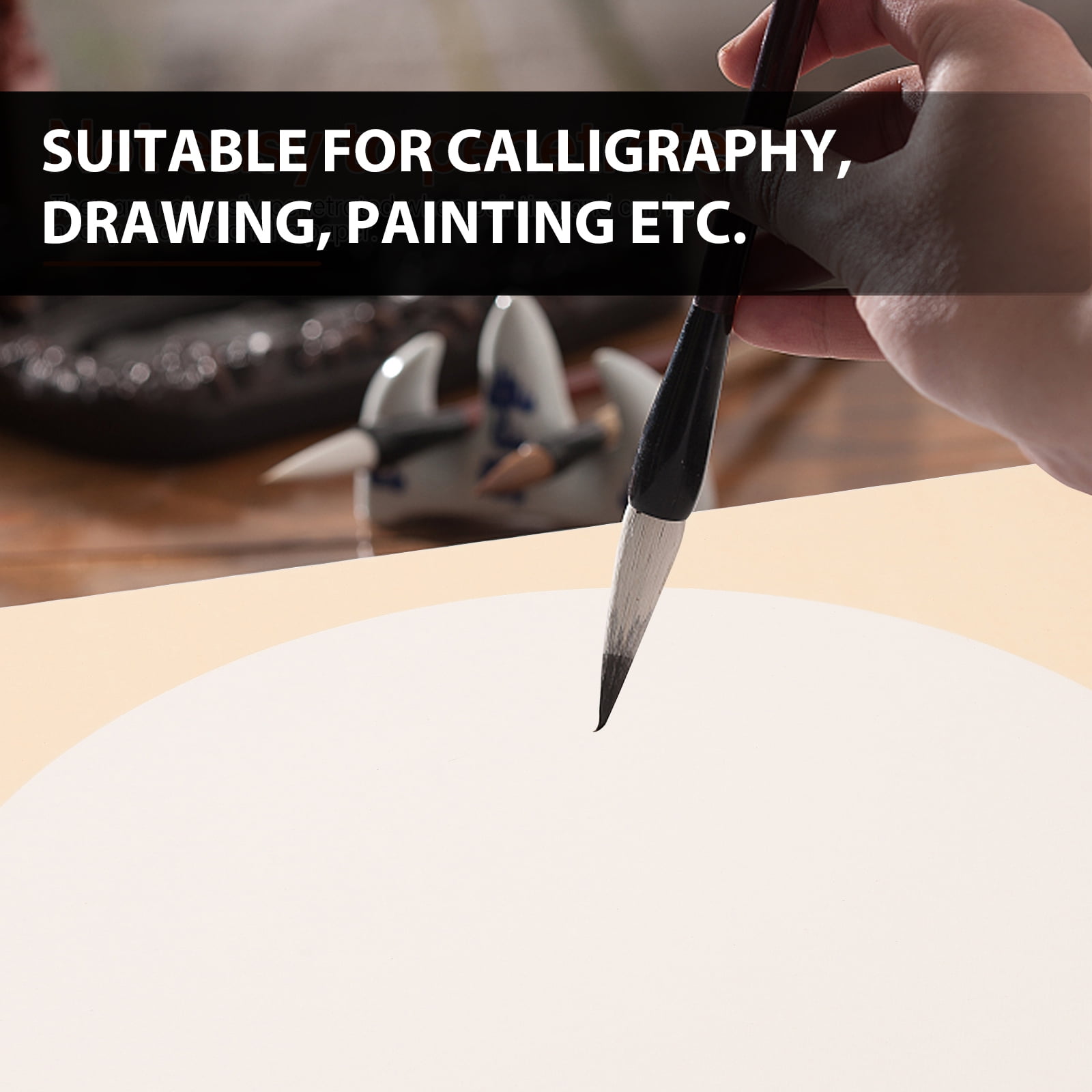 10 Sheets Calligraphy Tracing Paper Water Papers Round Manual