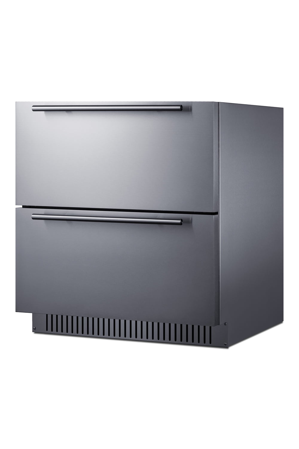 30" wide 2-drawer built-in ADA compliant all-refrigerator designed for indoor or outdoor use with panel-ready fully finished stainless steel drawer fronts, approved for residential and commercial use