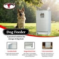 thumbnail image 3 of Little Giant Dry Food Automatic Steel Dog Feeder Chow Hound 25 Pounds (4 Pack), 3 of 6