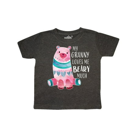 

Inktastic My Granny Loves Me Beary Much with Cute Bear Gift Toddler Boy or Toddler Girl T-Shirt