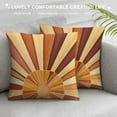thumbnail image 3 of Orinice Sunburst Art Deco Graphic Decorative Pillow Cover for Home Couch Living Room Bed Sofa 24x24in, 3 of 5