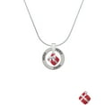 thumbnail image 2 of Delight Jewelry Silvertone Small 3-D Red Present Box with Bow Hero Ring Charm Necklace, 18", 2 of 4