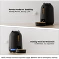 thumbnail image 2 of Automatic Cat Feeder, Button Timer Auto Food Dispenser with Dual Power Backup, Slow Feeding Mode, 3L Moisture-Proof Feeder for Cats & Small Dogs (Black), 2 of 13