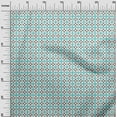 thumbnail image 2 of oneOone Organic Cotton Poplin Twill Fabric Check Ikat Printed Craft Fabric BTY 42 Inch Wide, 2 of 4