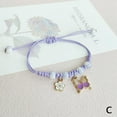 thumbnail image 7 of Adjustable Woven Butterfly Pendant Bracelet - Summer Lucky Friendship Jewelry, Gift for Women/Girls, 7 of 7