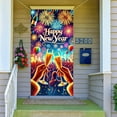thumbnail image 2 of 2026 Year Eve Banner Party Decorations Backdrop Hanging Cloth for Door Wall Holiday Celebration Decor(Q), 2 of 6