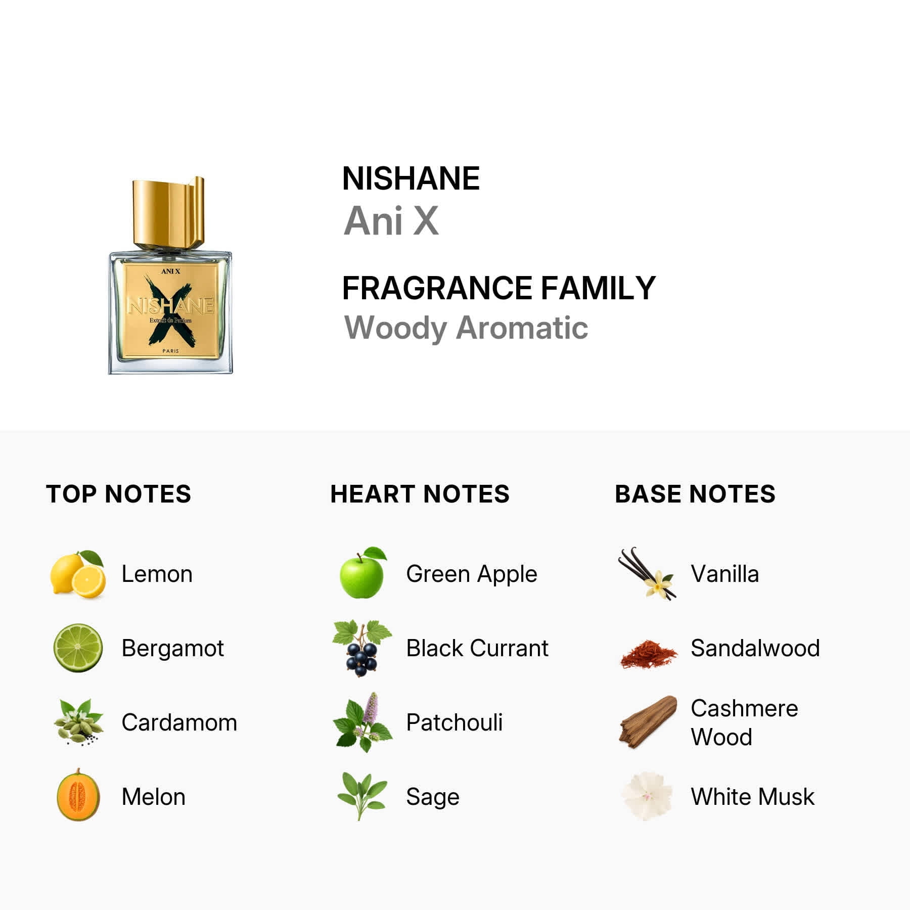 Nishane Ani X by Nishane, 1.7 oz Extrait de Parfum for Unisex