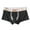 c01Black, variant on Men's Cotton Underwear Trunk Soft Comfortable Breathable Mesh Bulge Pouch Boxer Briefs White L