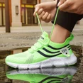 thumbnail image 1 of Zapatos Deportivos informales para hombre, zapatillas ligeras y transpirables de malla para exteriores, color negro, para correr y caminar, 1 of 5