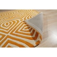 thumbnail image 4 of EORC ME106LOR5X8 Hand-Tufted Wool Modern Tufted Stripes Rug, 5' x 8', Light Orange Area Rug, 4 of 5
