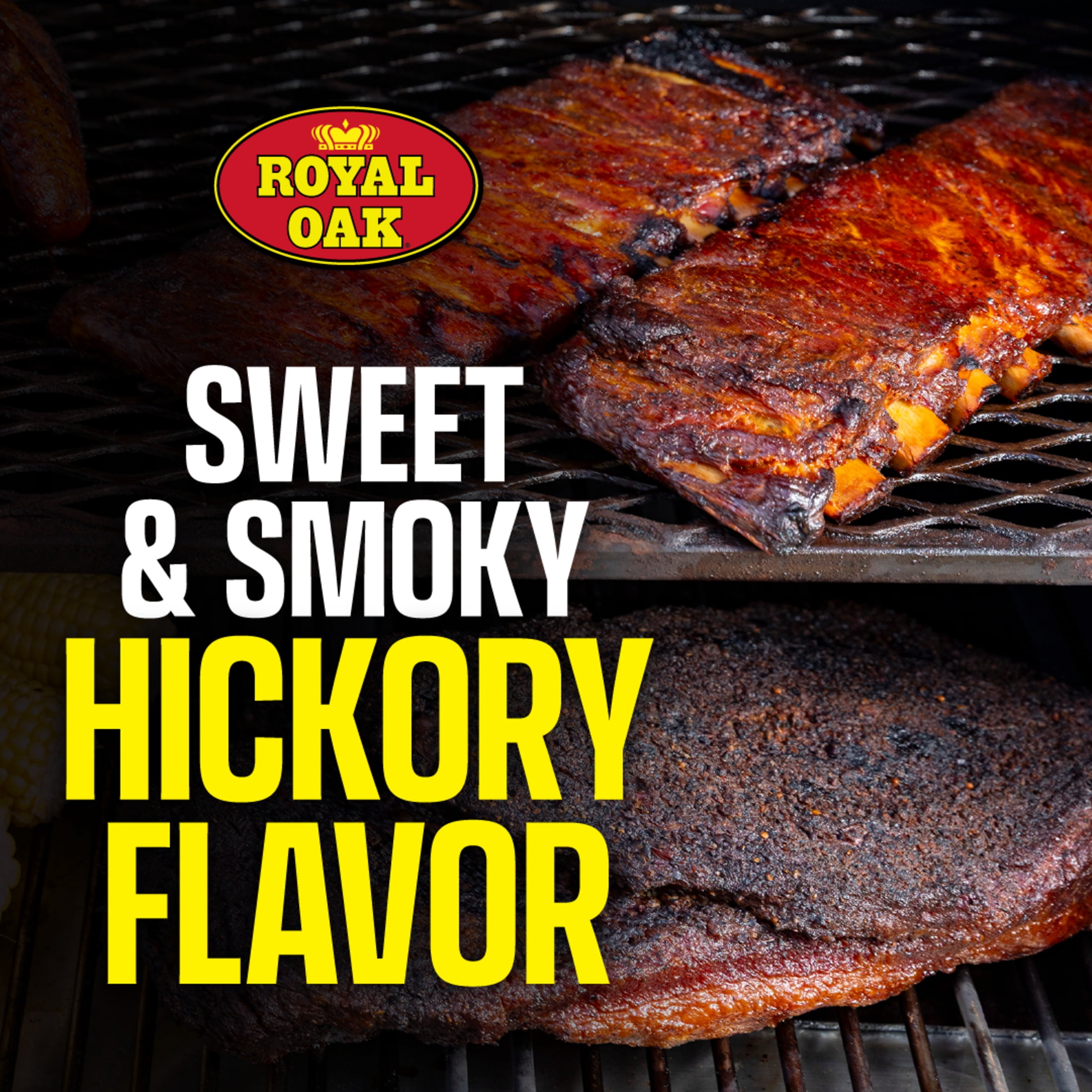 Royal Oak 100% Charcoal and Hickory Blended Pellets, 20 lbs