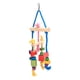 thumbnail image 5 of Bloques de madera coloridos para colgar pájaros, columpio, loro, morder, masticar, jugar, accesorio de jaula de juguete, 5 of 8