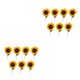 thumbnail image 3 of Ramo de flores artificiales Billuyoard 7 Uds girasoles decoración de fiesta DIY hogar Oro, 3 of 6