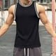 thumbnail image 1 of Camiseta sin mangas de cuello redondo para hombre, camiseta sin mangas de cuello redondo, camisetas deportivas casuales de moda para hombre, 1 of 5