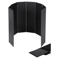 23.6" Extra Tall Windscreen, Heavy Duty 8 Plates Folding Portable Camp Stove Windshield with Carry Bag for Camping Hiking Picnic, Butane Burner Grill Wind Blocker Shield