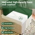 thumbnail image 5 of Kimunuk 9 Pcs Outdoor Patio Replacement Cushions,Waterproof Cushions for 4-Seat Outdoor Sectional Sofa Couch, Green, 5 of 6