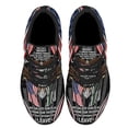 thumbnail image 2 of In This House We Salute Our Patriotic Eagle Veteran Garden Mailbox Cover Shoes Sneakers Black Size 12, 2 of 7
