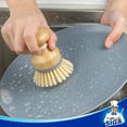 thumbnail image 5 of MR.Siga Bamboo Palm Brush, Scrub Brush for Dishes Pots Pans Kitchen Sink Cleaning, Pack of 2, 5 of 10