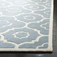 thumbnail image 3 of SAFAVIEH Chatham Diego Geometric Wool Area Rug, Blue/Ivory, 4' x 6', 3 of 8