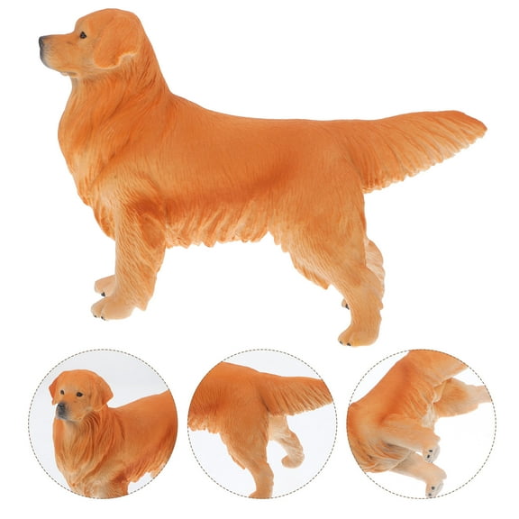 HONMEET 1Pack Simulation Puppy Model Brown Color For Kids Educational Purpose Miniature Dollhouse Dog Accessories