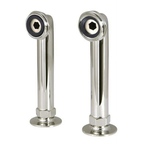 Aqua Vintage AE6RS6 6 in. Deck Mount Riser for Leg Tub Filler, Polished Nickel